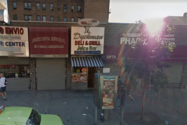 A 2014 Google Street View capture of Dyckman Street